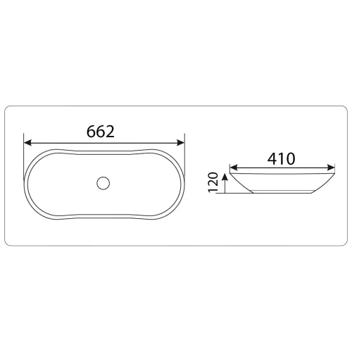 Раковина накладная нестандартная  CeramaLux 9175, Выбрать цвет: Черный глянец, изображение 2