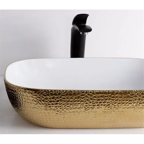 Санфаянс: Раковина накладная прямоугольная CeramaLux LuxeLine D1333H021/D1333H025 1 в магазине Акватория