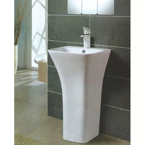 Раковина напольная прямоугольная  CeramaLux G-315/G-515, Выбрать размер: 45х43х83, изображение 4