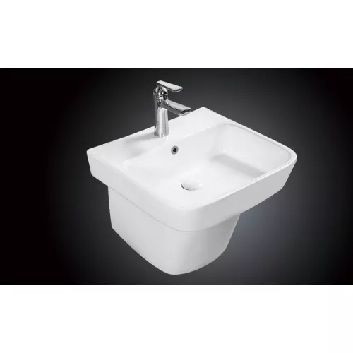 Умывальник подвесной прямоугольный CeramaLux NB164, изображение 3