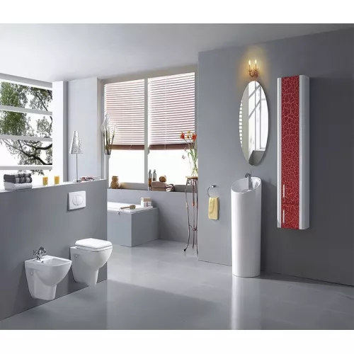 Раковина напольная круглая  CeramaLux P7030, изображение 3