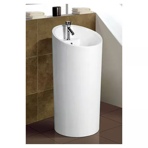 Раковина напольная круглая  CeramaLux P7030, изображение 2