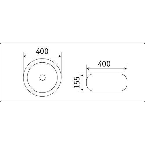 Раковина накладная круглая CeramaLux NC С1062/С1063, Выбрать цвет: Серебро, изображение 2
