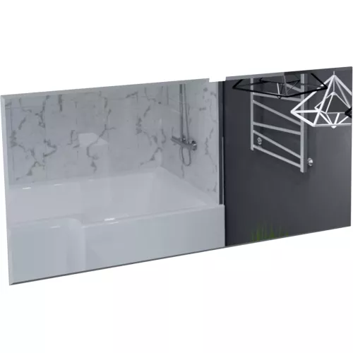 Зеркало Marka One Glace, Выбрать размер: 100, Выбрать цвет: Белый