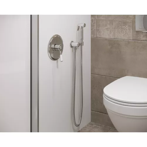 Смеситель встроенный с гигиеническим душем Timo Arisa 5309/00SM, Выбрать цвет: Хром, изображение 2