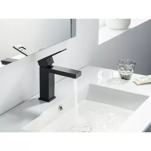 Смеситель для раковины Timo Briana 7161/03F, Выбрать цвет: Черный, изображение 2