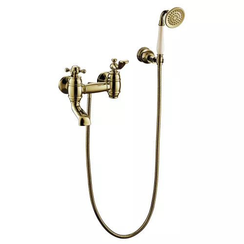 Смеситель для ванны с душем Timo Lina 7034/02Y, Выбрать цвет: Антик