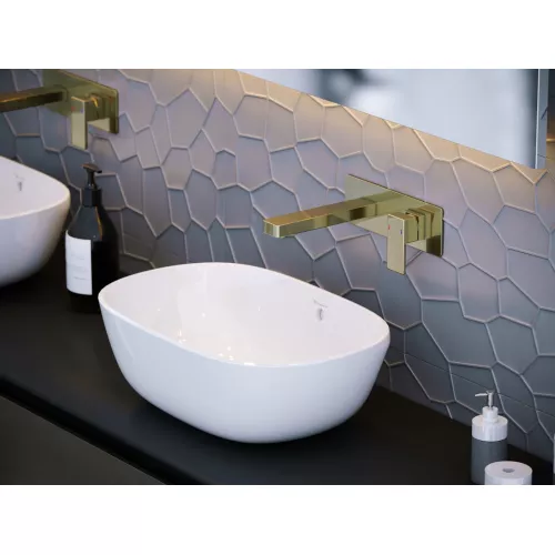 Смеситель для раковины встроенный Timo Selene 2071/17SM, Выбрать цвет: Золото, изображение 2