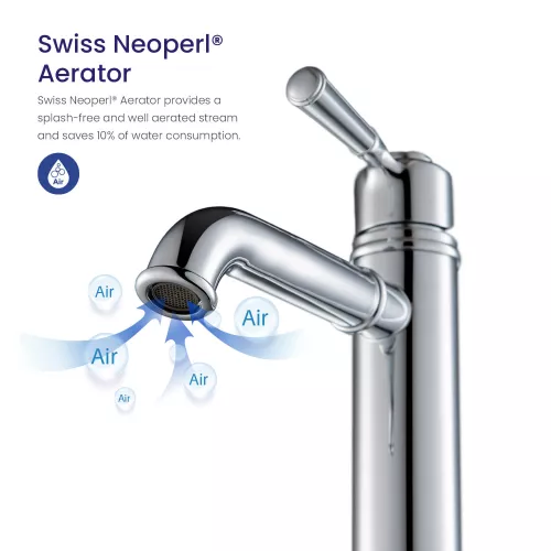 Смеситель для раковины-чаши Timo Arisa 5311/00F, Выбрать цвет: Хром, изображение 5