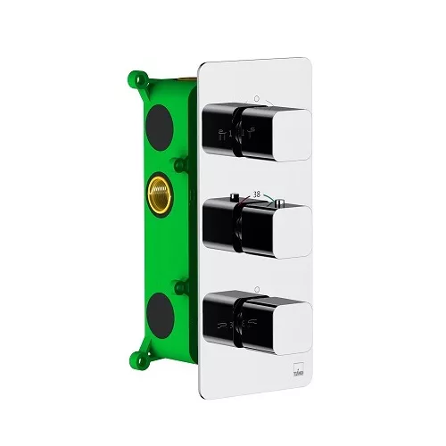 Душевая система встроенная с термостатом Timo Petruma SX-5049, Выбрать цвет: Хром, изображение 2