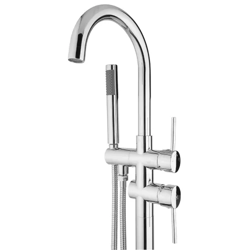 Смеситель напольный для ванны с душем Timo Saona 2300/00Y-CR, Выбрать цвет: Хром, изображение 2