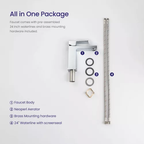 Смеситель для раковины Timo Selene 2061/00F, Выбрать цвет: Хром, изображение 9