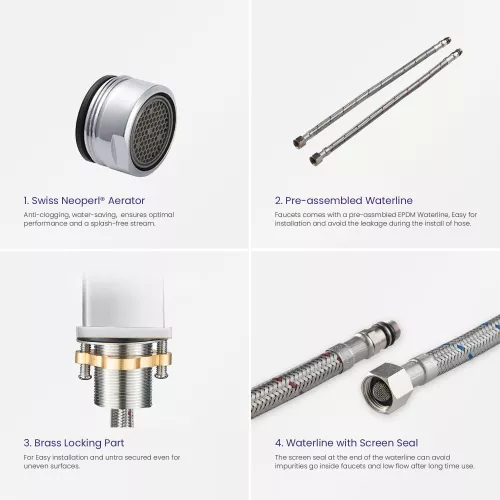 Смеситель для раковины Timo Selene 2061/00F, Выбрать цвет: Хром, изображение 8