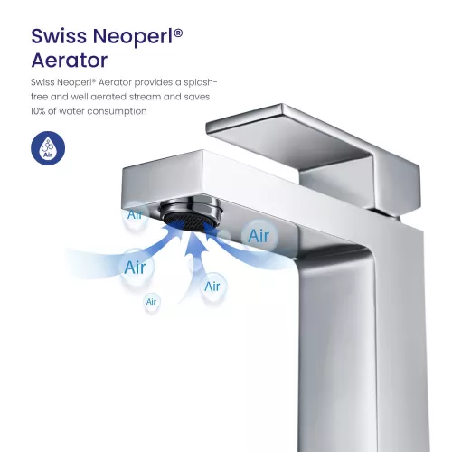 Смеситель для раковины Timo Selene 2061/00F, Выбрать цвет: Хром, изображение 5