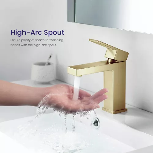 Смеситель для раковины Timo Selene 2061/17F, Выбрать цвет: Золото, изображение 4