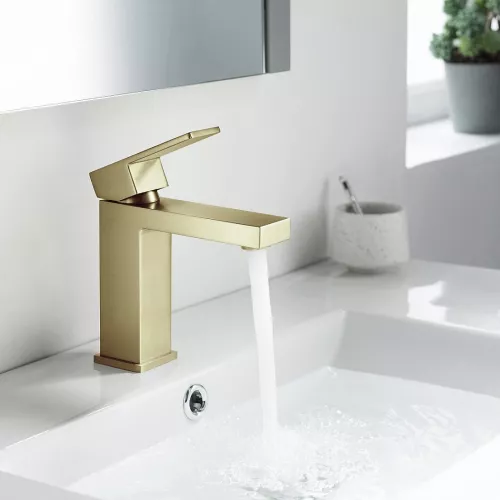 Смеситель для раковины Timo Selene 2061/17F, Выбрать цвет: Золото, изображение 3