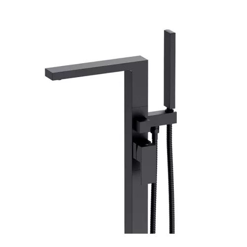 Смеситель напольный для ванны с душем Timo Selene 2210/03Y-CR, Выбрать цвет: Черный, изображение 2