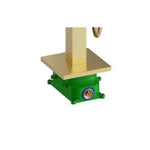 Смеситель напольный для ванны с душем Timo Selene 2210/17Y-CR, Выбрать цвет: Золото, изображение 3