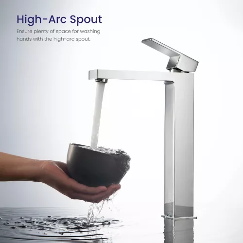 Смеситель для раковины-чаши Timo Selene 3061/00F, Выбрать цвет: Хром, изображение 3