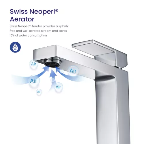 Смеситель для раковины-чаши Timo Selene 3061/00F, Выбрать цвет: Хром, изображение 5