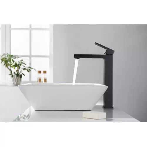 Смеситель для раковины-чаши Timo Selene 3061/03F, Выбрать цвет: Черный, изображение 2