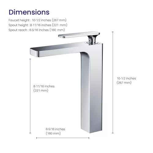 Смеситель для раковины-чаши Timo Torne 4311/00F, Выбрать цвет: Хром, изображение 4