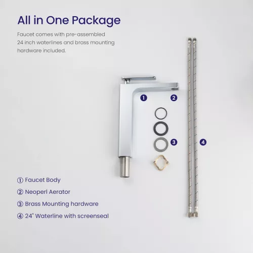 Смеситель для раковины-чаши Timo Torne 4311/00-16F, Выбрать цвет: Хром Белый, изображение 4