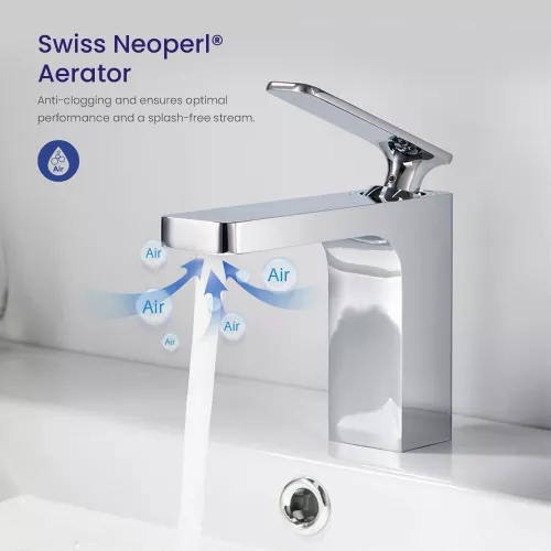 Смеситель для раковины Timo Torne 4361/00F, Выбрать цвет: Хром, изображение 5