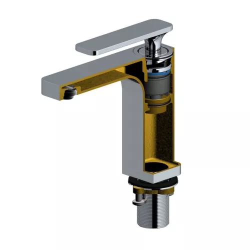 Смеситель для раковины с гигиеническим душем Timo Torne 4360/00G, Выбрать цвет: Хром, изображение 2