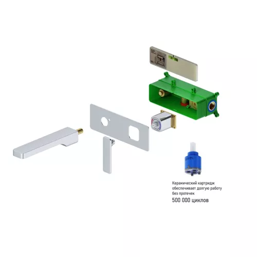 Смеситель для раковины встроенный Timo Torne 4371/00SM, Выбрать цвет: Хром, изображение 4