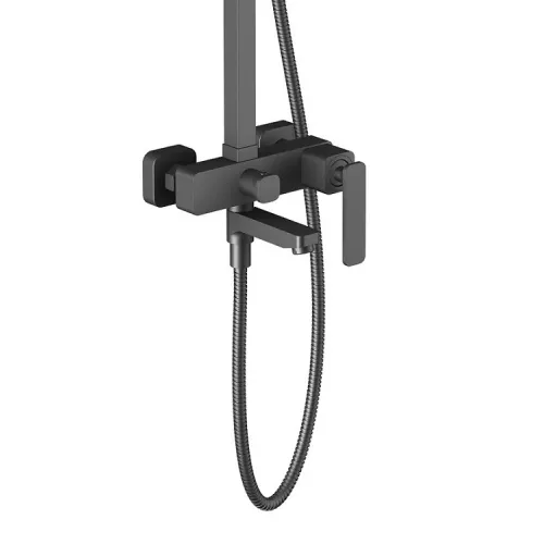 Душевая система Timo Torne SX-4320, Выбрать цвет: Черный, изображение 4