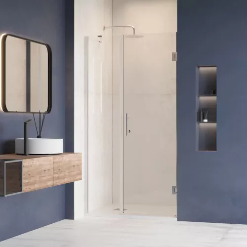 Душевая дверь RGW HO-012, Цвет стекла: прозрачное, Цвет профиля: Хром, Выбрать размер: 90