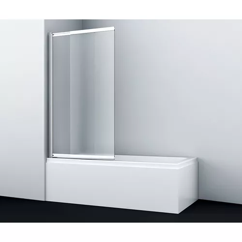 Стеклянная шторка WasserKRAFT Main матовое/хром, Цвет стекла: матовое, Цвет профиля: Хром, Выбрать размер: 100, Внешний вид: с фиксатором двери, Ориентация: Левая, изображение 8