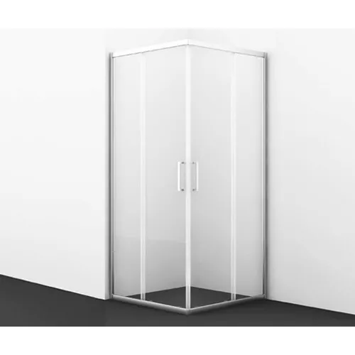 Душевой уголок квадратный WasserKRAFT Main, Цвет стекла: прозрачное, Цвет профиля: Хром, Выбрать размер: 100х100, изображение 2