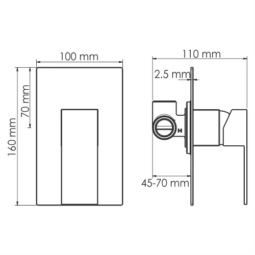Смеситель для душа WasserKRAFT Abens 2051, изображение 2