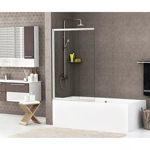 Стеклянная шторка WasserKRAFT Main прозрачное/хром, Цвет стекла: прозрачное, Цвет профиля: Хром, Выбрать размер: 100, Внешний вид: без фиксатора, Ориентация: Универсальная, изображение 11