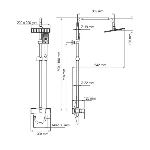 Душевой комплект WasserKRAFT A17702, изображение 3