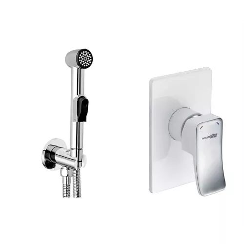 Встраиваемый комплект  WasserKRAFT A010656WHITE  для биде со шлангом, изображение 2