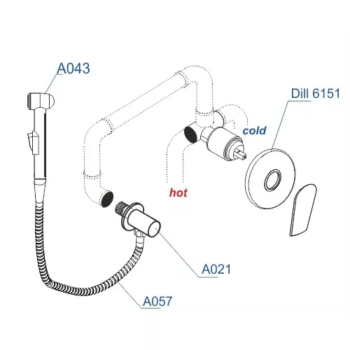 Встраиваемый комплект  WasserKRAFT A06157, изображение 3