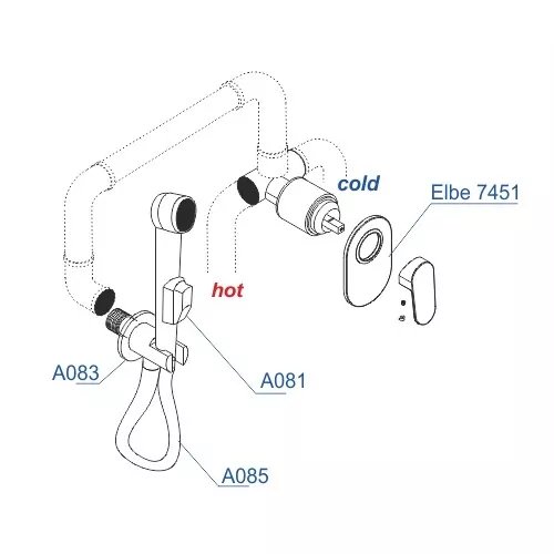 Встраиваемый комплект  WasserKRAFT A117451, изображение 3