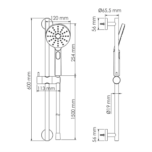 Душевой комплект WasserKRAFT A144, изображение 3