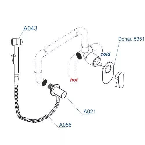 Встраиваемый комплект  WasserKRAFT A15356, изображение 3