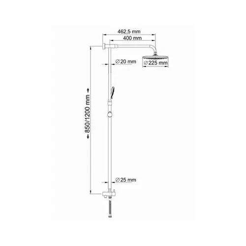 Душевой комплект WasserKRAFT A066, изображение 3