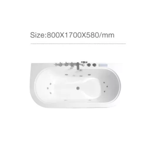 Гидромассажная ванна Frank F160 пристенная 170*80, изображение 3