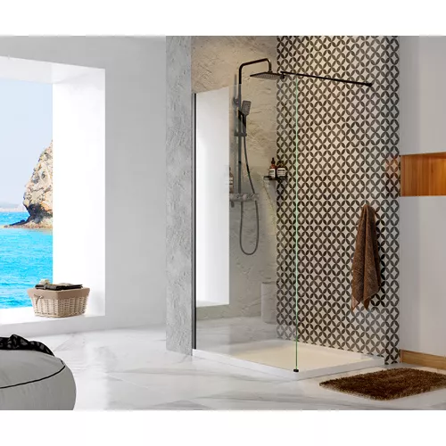 Душевая перегородка WasserKRAFT Abens черный профиль, Выбрать размер: 90, изображение 2