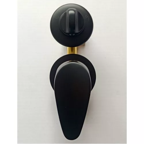 Душевая кабина Frank F400 Black низкий поддон, Цвет стекла: прозрачное, Цвет профиля: Черный, Тип поддона: Низкий, Выбрать размер: 100х100, Внешний вид: с крышей, изображение 9