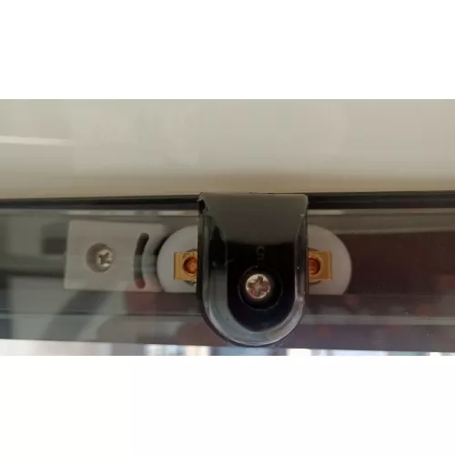 Душевая кабина Frank F411 Black L/R низкий поддон, Цвет стекла: прозрачное, Цвет профиля: Черный, Тип поддона: Низкий, Выбрать размер: 110*80, Внешний вид: с крышей, Ориентация: Левая, изображение 10