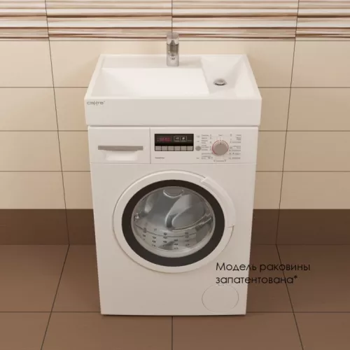 Умывальник над стиральной машиной  СанТа Юпитер с кронштейнами, Выбрать размер: 600х90х500, изображение 2