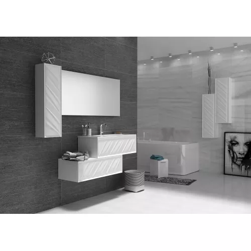 Тумба подвесная 1Marka  Glace White (низ), изображение 2