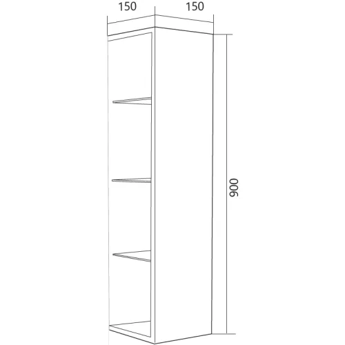 Подвесной шкаф 1MarKa Cube 15, изображение 3
